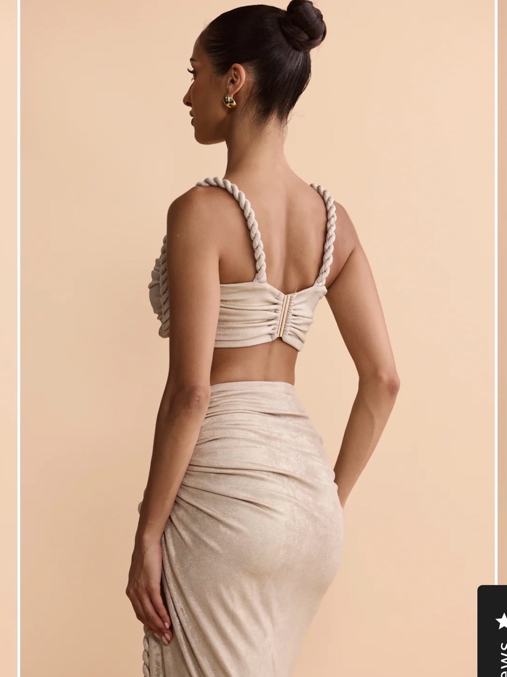 Melani Ahria Top size Small in Gold Marble - Picture 2 of 6